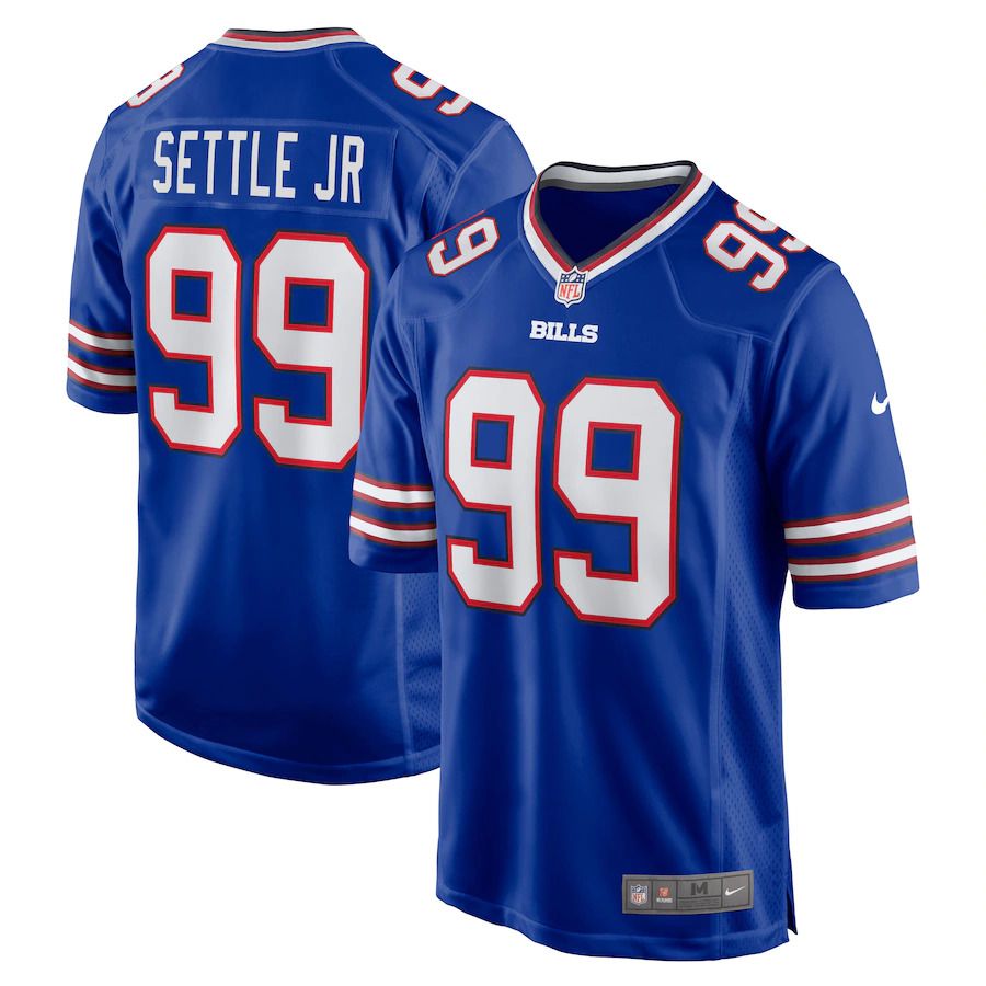 Men Buffalo Bills #99 Tim Settle Nike Royal Game NFL Jersey->new england patriots->NFL Jersey